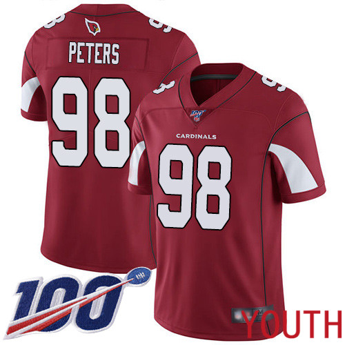 Arizona Cardinals Limited Red Youth Corey Peters Home Jersey NFL Football #98 100th Season Vapor Untouchable->youth nfl jersey->Youth Jersey